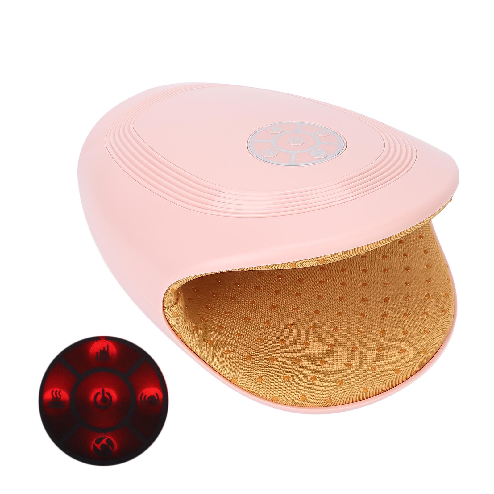 

Беспроводной ручной массажер для снятия боли Регулируемый горячий компресс Терапия Электрический ручной массаж розовый