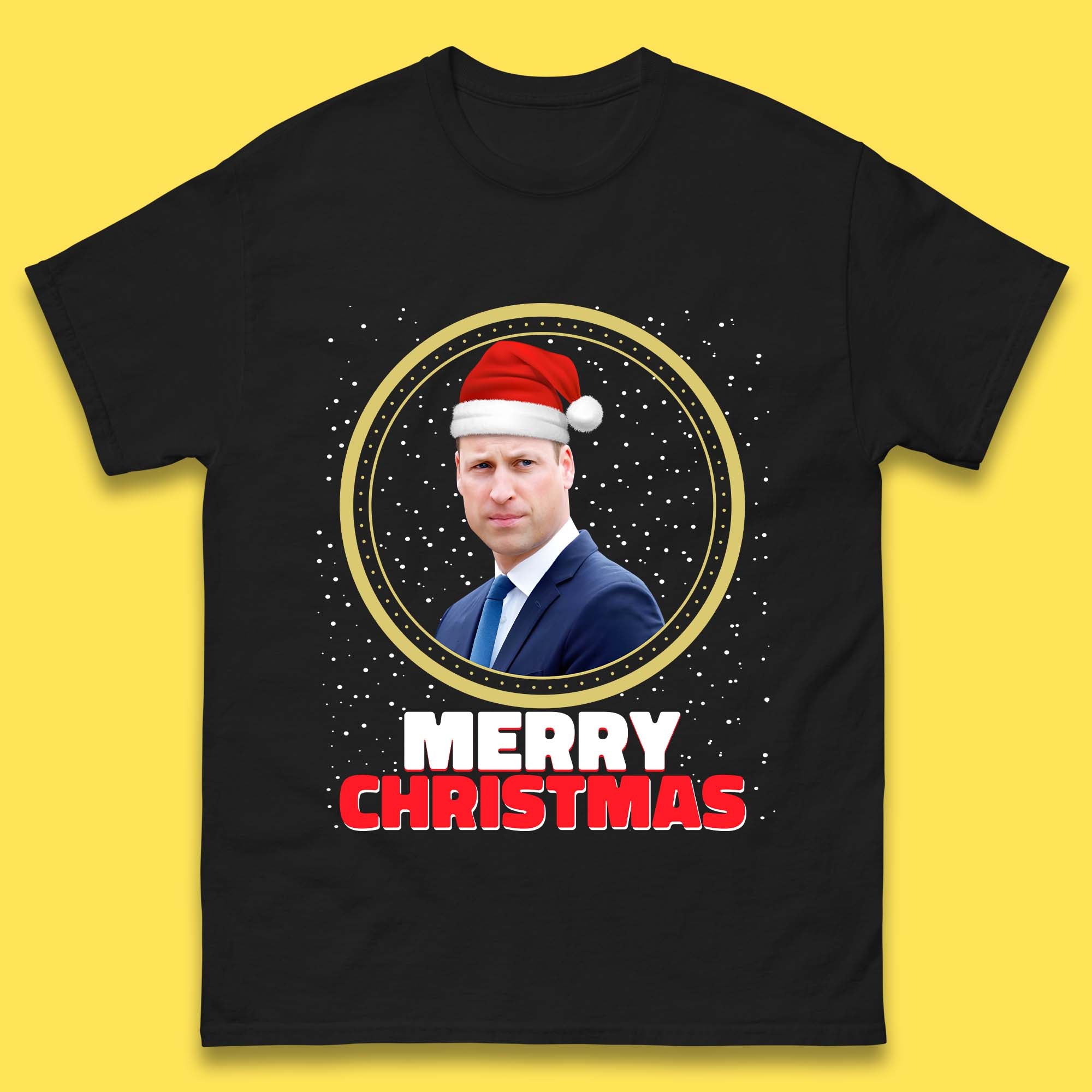 Prince William Christmas Mens T-Shirt Womens Tops Tees S
