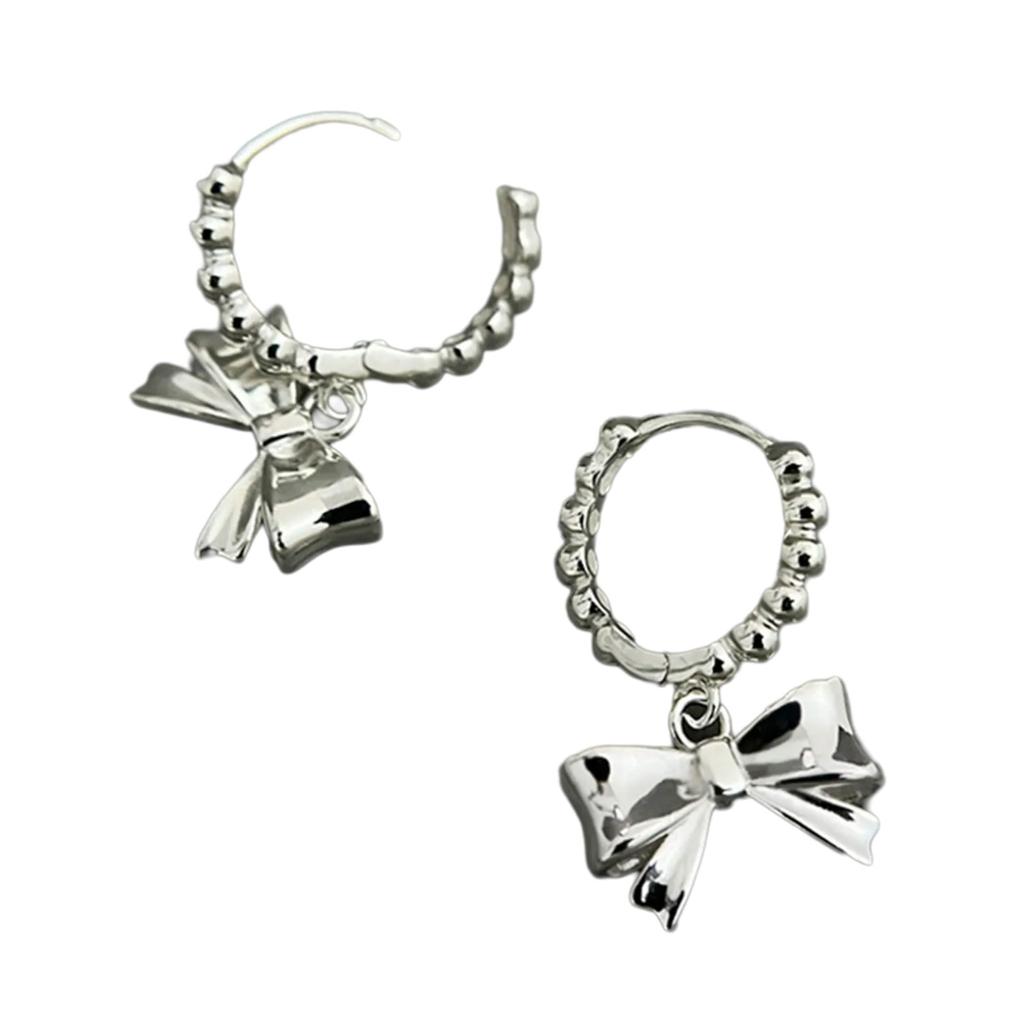 Delicate Bowknot Hoop Earrings Fashion Dangle Earrings Unique Gift for Fashionable Women and Girls