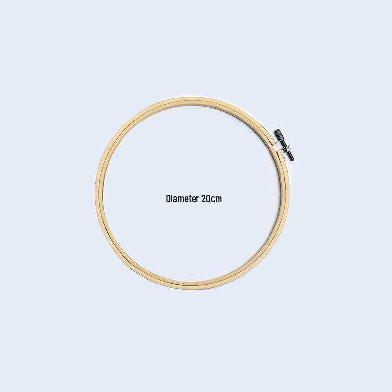 Children's Tie-Dye Embroidery Kit: Bamboo Hoop, Blue Wall Pendant