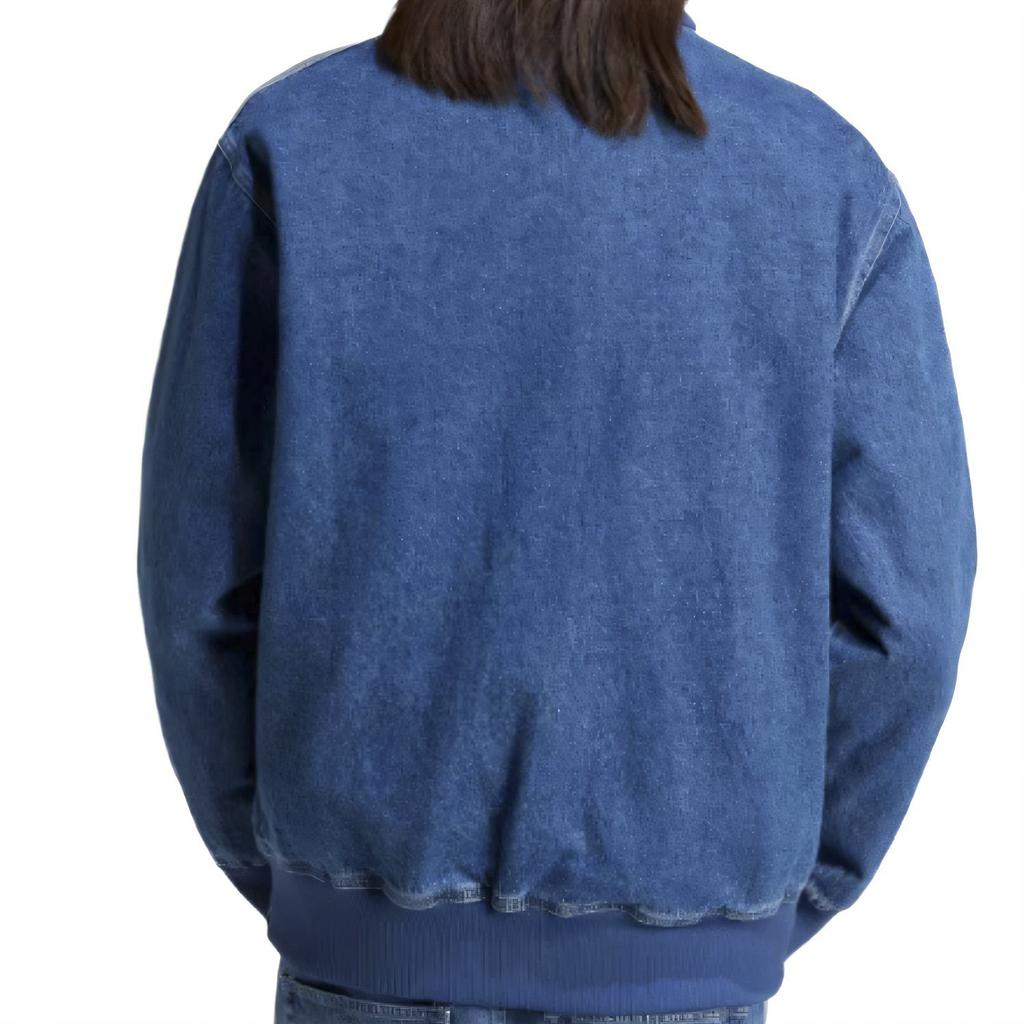 Adidas Adicolor Denim Firebird Track Top Medium Blue Denim Men Streetwear JC6233