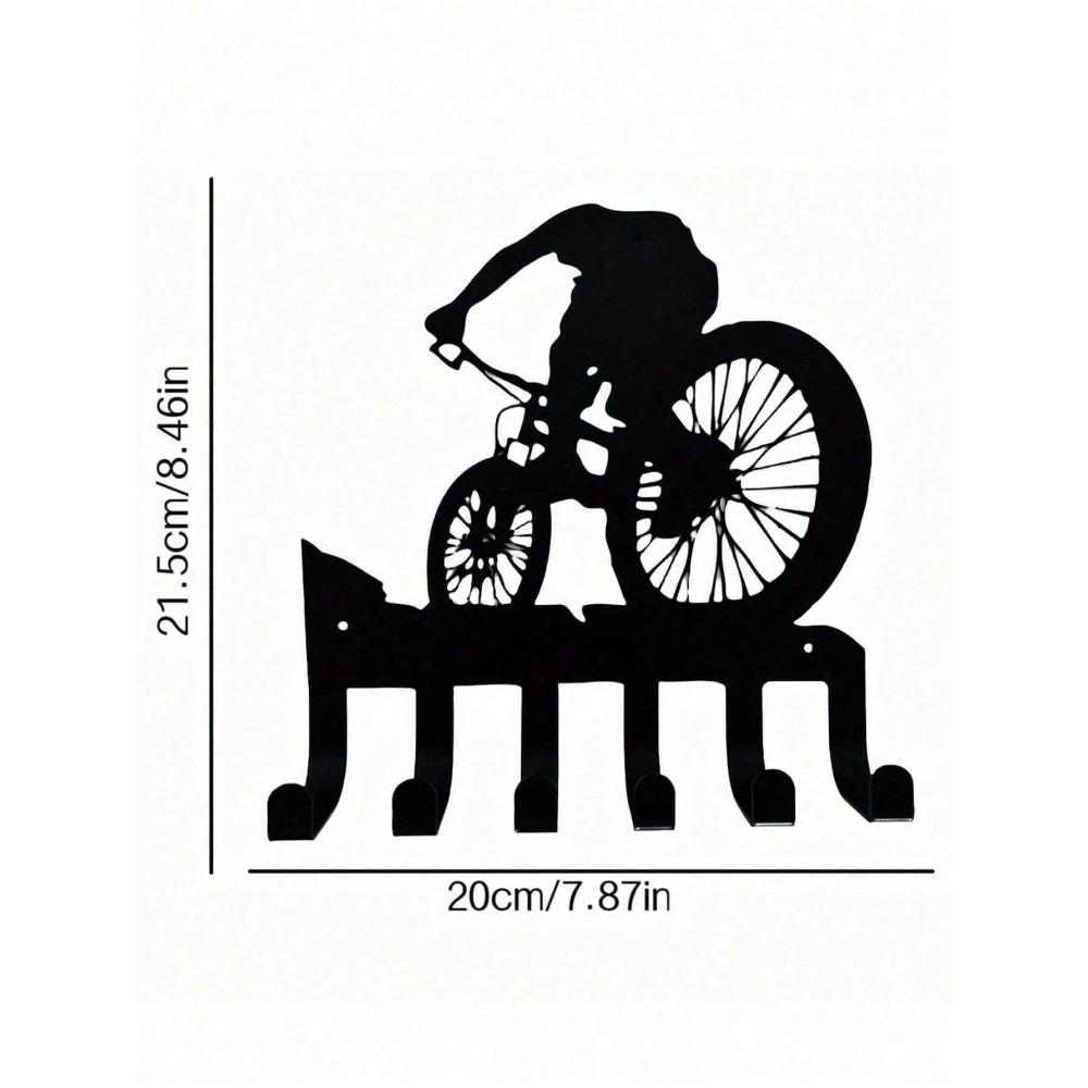 

Vintage Industrial Wood Wall Rack with Hooks for Mug, Key, Coat, Hat, Towel Storage, Farmhouse Entryway Organizer, Space-Saving Decor for Kitchen TY3997-a різнокольоровий