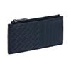 Bottega Veneta BV Woven Multifunctional Long Cowhide Card Holder Wallet Men Wallet Dark-Blue 566430-V4651-4013