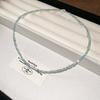 Stone Pearl Butterfly Necklace Fashion Retro Premium Clavicle Chain Personality Ethnic Style Jewelry