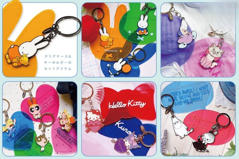 Marimo Craft Moomin Keychain in PVC W50 x H50mm Case, Approx. (MOM-609)