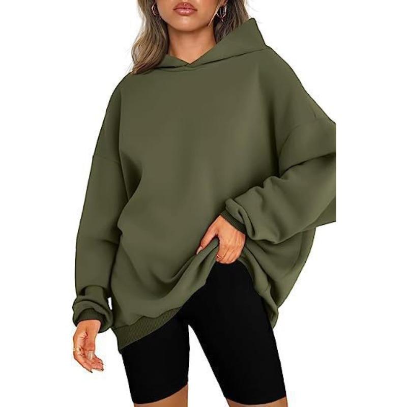 Pullover con cappuccio da donna europeo e americano, oversize, largo, casual, maglione con velluto