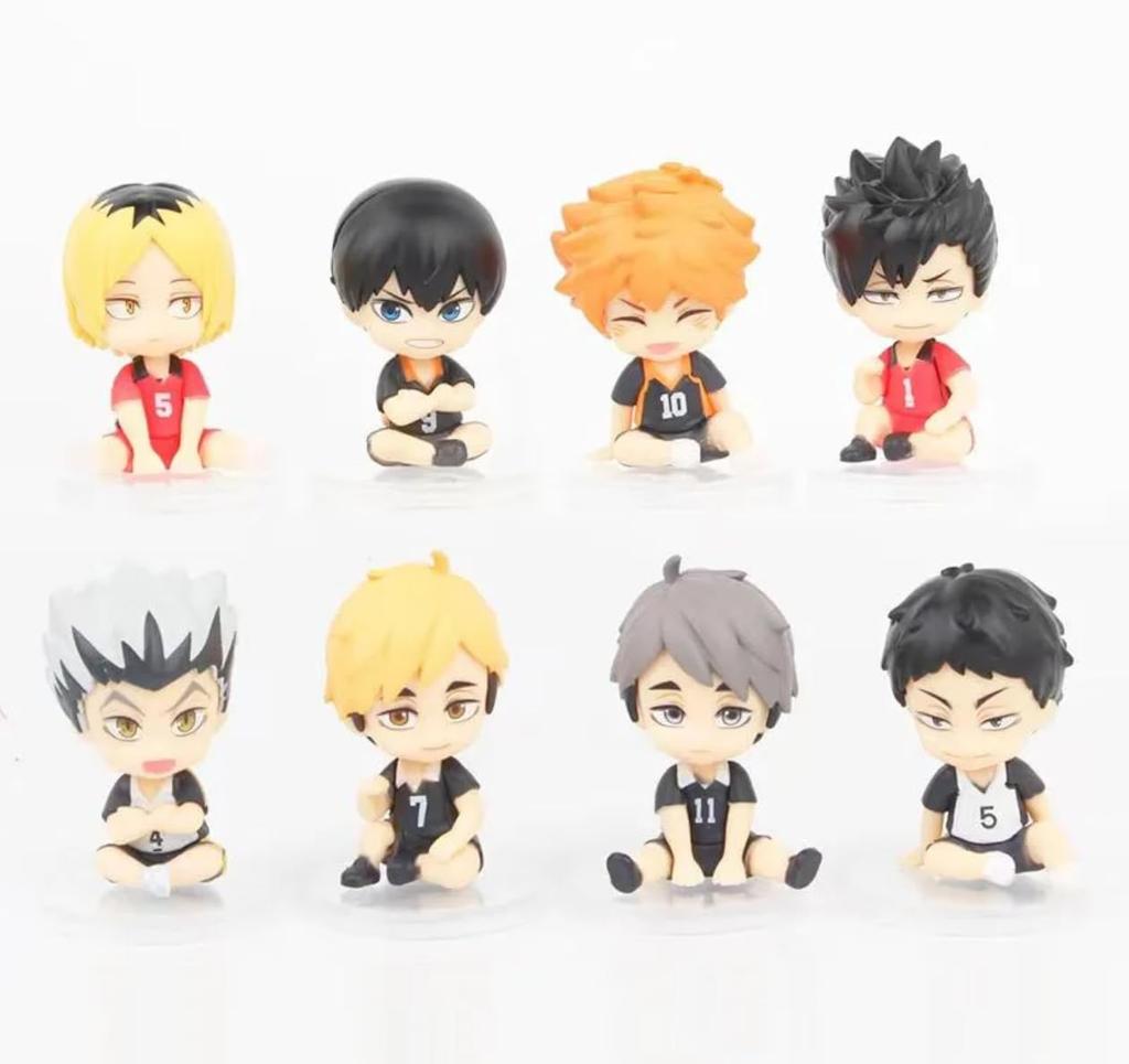 Haikyu!! Figures (8 Sitting Figures) [Parallel Import]
