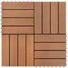 Terrace Tile 22 Pcs 30 X 30 Cm 2 M² WPC Brown