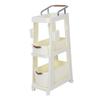 Rolling Utility Cart with Wheels Multi Functional Storage Trolley for Office Living Room Kitchen