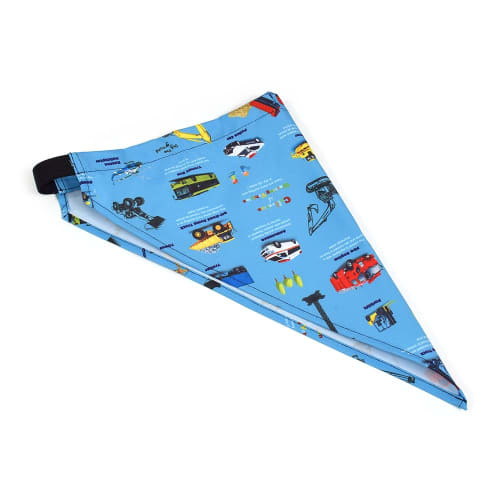 COLORFUL CANDY STYLE Children's Apron (100-120cm) Water-Repellent, No-Iron Design, Car Encyclopedia Design, Lightweight, Stain-Resistant, Wrinkle-Resi