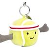 Jellycat Fun Sports Series Tennis Cute Fun Doll Plush Pendant 6cm Height