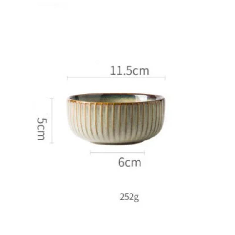 Japanese Plate Ceramic Dessert Plate Household Tableware Rice Bowl Restaurantware