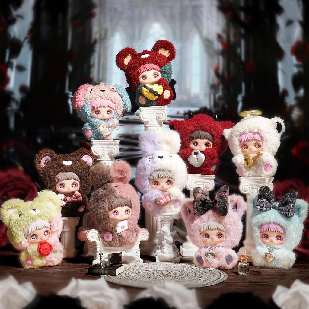 TOP TOY X MayMei and Series Plush Pendant Gachapon Blind Box Figure Plastic Model Premium Soft Vinyl Toy Birthday Gift Original Character Christmas