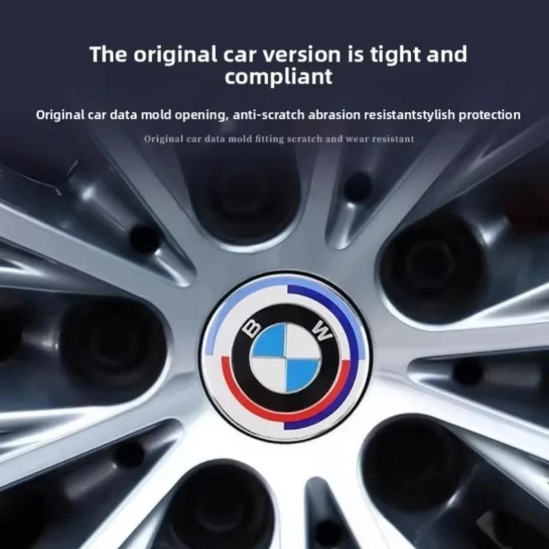 2026 Hot 4pcs Auto Rim Styling Caps Car Wheel Center Hub Cap Covers 56mm 68mm Compatible with BMW E36 E46 E53 E90 E60 E61 E93 E87 X1 X3 X