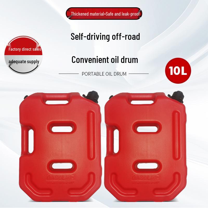 

10 л Универсальная пластиковая канистра пищевого класса для масла, воды, для внедорожников 5L красный