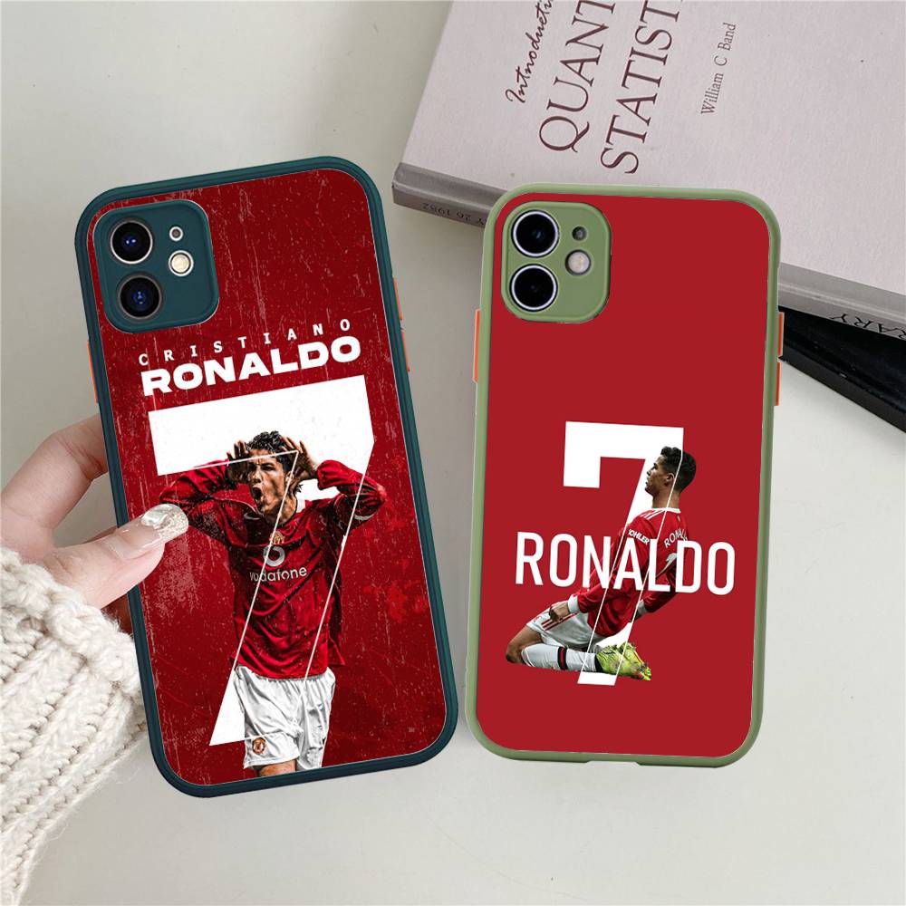 Famous Football Players C-CR7 For Silicone Matte Phone Case For iPhone 16 Pro Max 15 14 13 12 11 X XS MAX