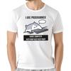 Camiseta Con Estampado De Programador De Gato Para Hombre Ropa Informal Holgada De Calle Camisa De Unisexga Corta Nove