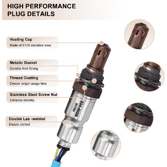 Oxygen O2 Sensor Upstream for Ford for F150, for Ford for Mustang 11-14 | for Ford Explorer 11-15 Escape 10-13 Edge 11-14 Fusion 10-12, for Lincoln