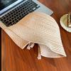 Hollow Straw Bucket Hat Women's Summer Thin Breathable Foldable Bucket Hat Sunshade Sunscreen Hat