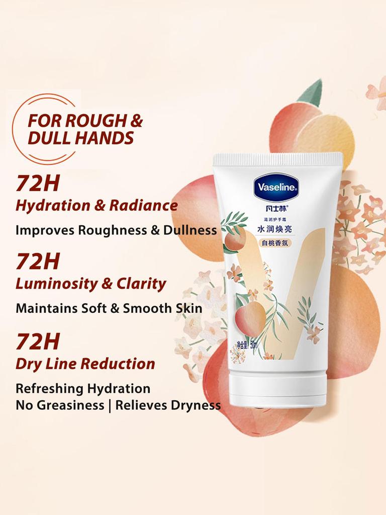 Vaseline Intensivpflege Tiefe Nährung Handcreme mit Weißer Pfirsich Duft 50ml