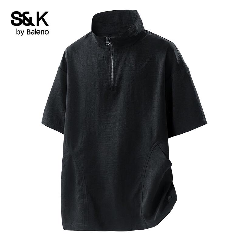 Baleno Men s S&K Series Stand Collar Zipper Functional T-Shirt L