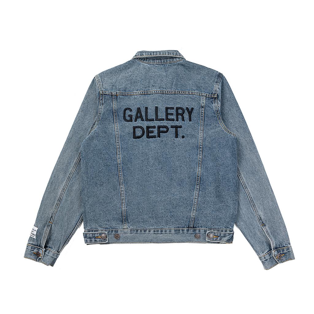 High quality gallery dept gallery letter print high street denim jacket for men and women