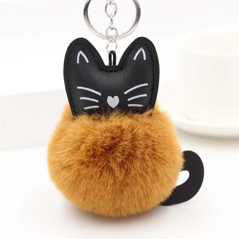 Buy Porte Cles Peluche Lapin Boule Balle Tete De Chat Poupee Jouet Pompon Jaune At Affordable Prices Free Shipping Real Reviews With Photos Joom