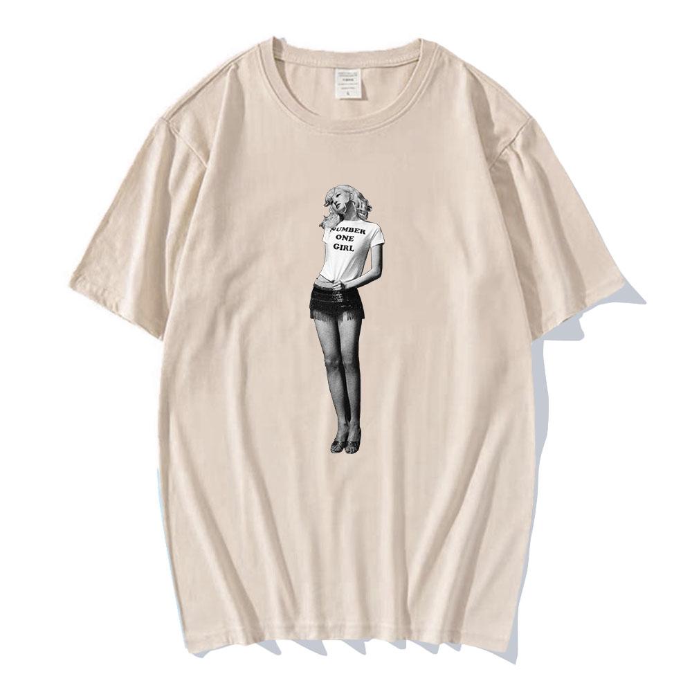 Number One Girl ROSÉ Rosie T-shirt Short Sleeve Men Women Tee-shirt Summer Cotton High Quality Tshirts Male Unisex Streetwear