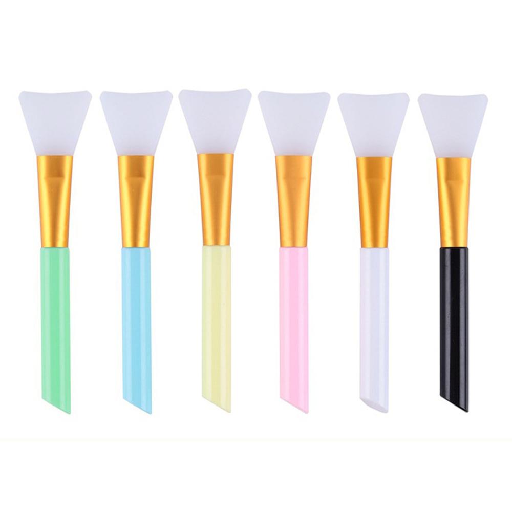 1/6-pack Mild and Soft, Suitable for All Skin Types Professional Silicone Mask Brush for DIY Facial Mask Mud Application