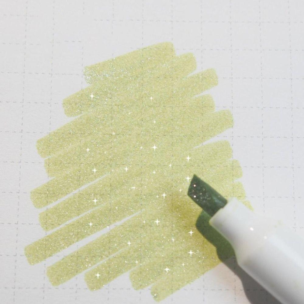 5PCS High Gloss Glitter Highlighters Colorful Shiny Fluorescent Pen Marking Pen  Students Gift