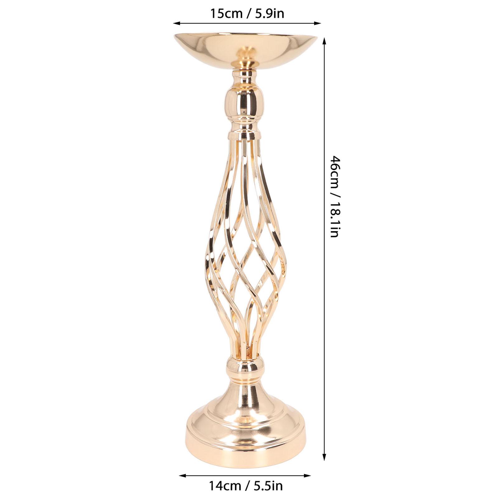 

Table Candlestick Ornament Iron Decorative Candle Holder Versatile Candlestick Decoration for Wedding Party Family Dining