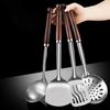 4PCS Kitchenware Set Stainless Steel Cooking Utensils with Anti-Slip Scalding Protection Handles Utensils for Kitchen Cafes Restaurants