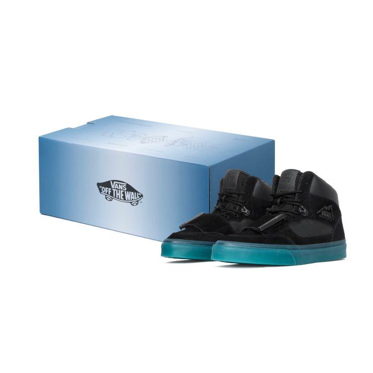 Vans C2H4 X Mountain Edition Fabric Double Layer Suede Casual High Top Skate Shoes Unisex Sneakers Black Blue VN0A3TKG5ZB(S-BOX) 36