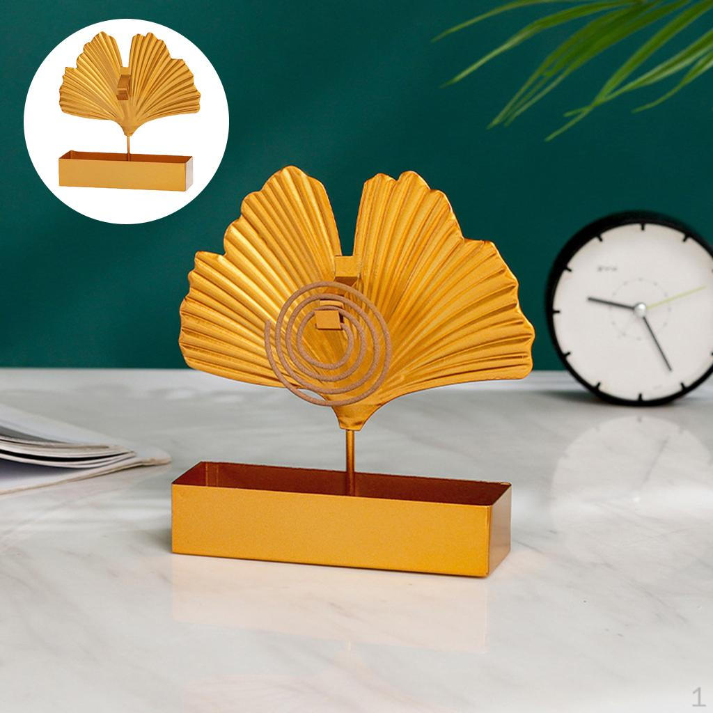 

Coil Holder Decor Tabletop Fireproof Reel Burner Burning Stand for indoor e outdoor Crafts 1-Leaf