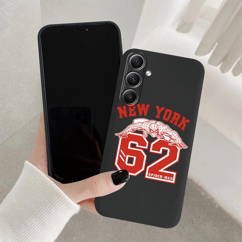 

Крутой чехол-паук для iPhone Samsung A55 S24 FE S25 M35 A06 Xiaomi Redmi Note 13 Pro 14C Huawei Honor Realme противоударный матовый чехол для телефона с защитой от царапин Samsung Galaxy S24 FE чёрный