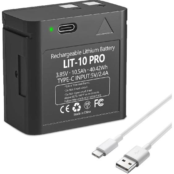 LIT-10Pro 10500mAh Cellular Trail Camera Replacement Battery for SPYPOINT LIT-10 Battery Compatible with SPYPOINT Cellular Hunting Trail Cameras