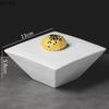 Creative Irregular Ceramic High Foot Plate Restaurant Dim Sum Sushi Plate Molecular Cuisine Display Plate Specialty Tableware