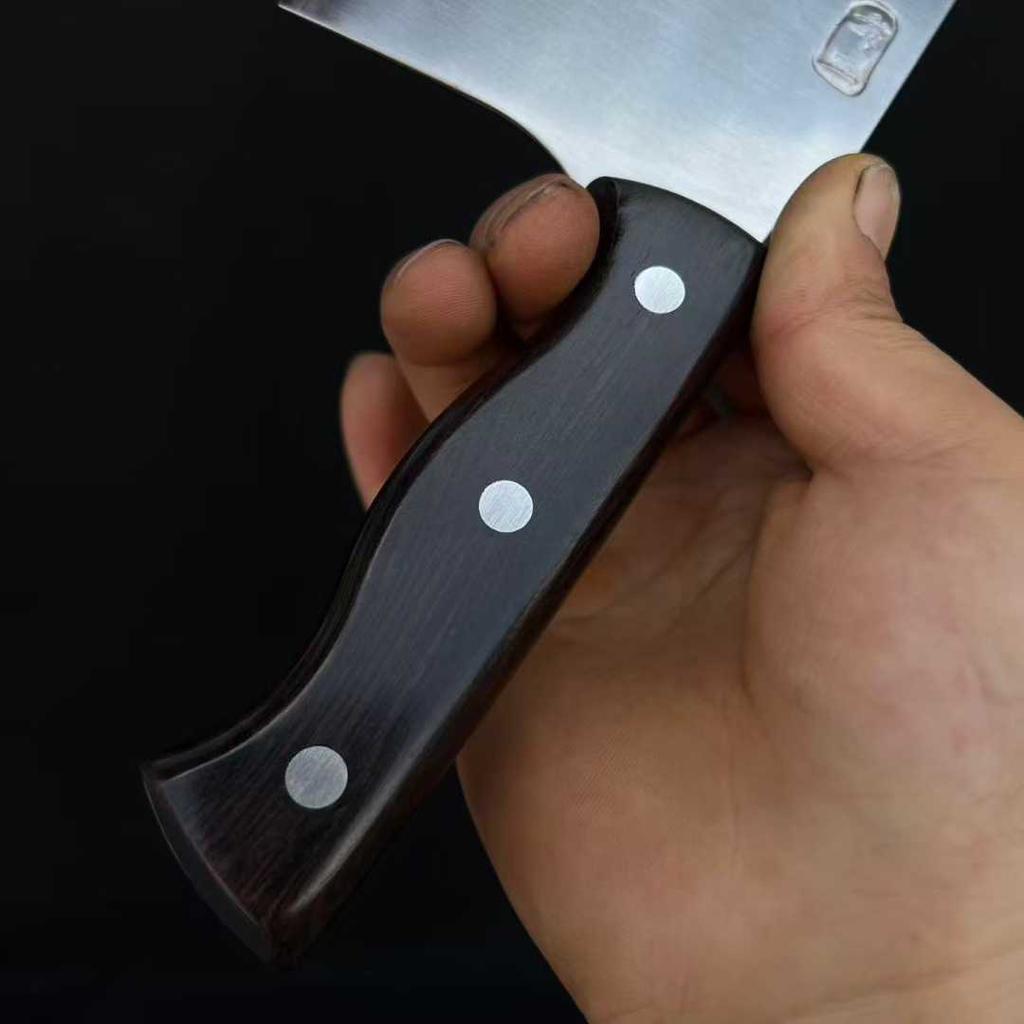 7.5 Inch Chinese Chef Knife 3-layer BG42 Aviation Special Steel Blade Ebony Handle Slicing Vegetables Cleaver Meat Kitchen Knife