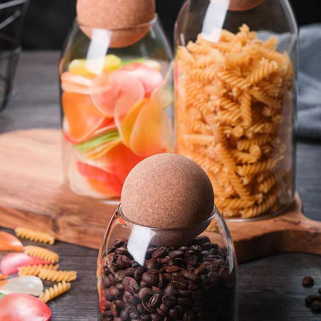 Glass Jars Clear Dried Fruit Container 3 Pieces Storage Jar with Lid for Sugar Candy Coffee Beans Loose Tea Seasonings Kitchen