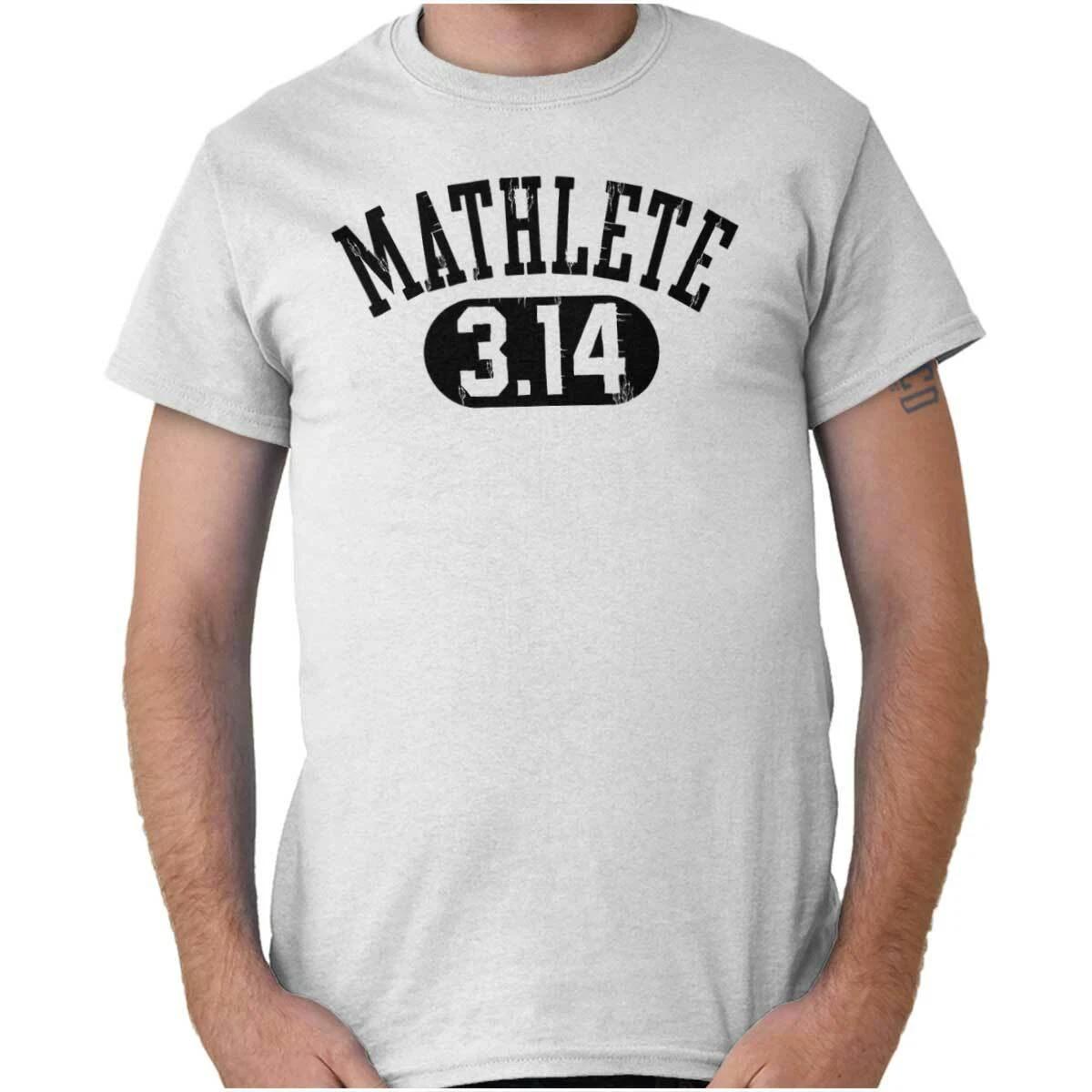 Funny Varsity Joke Mathlete 3.14 Pie Humor Womens or Mens Crewneck T Shirt Tee XL