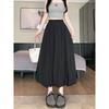 Women's White High Waist A-Line Tulip Midi Skirt