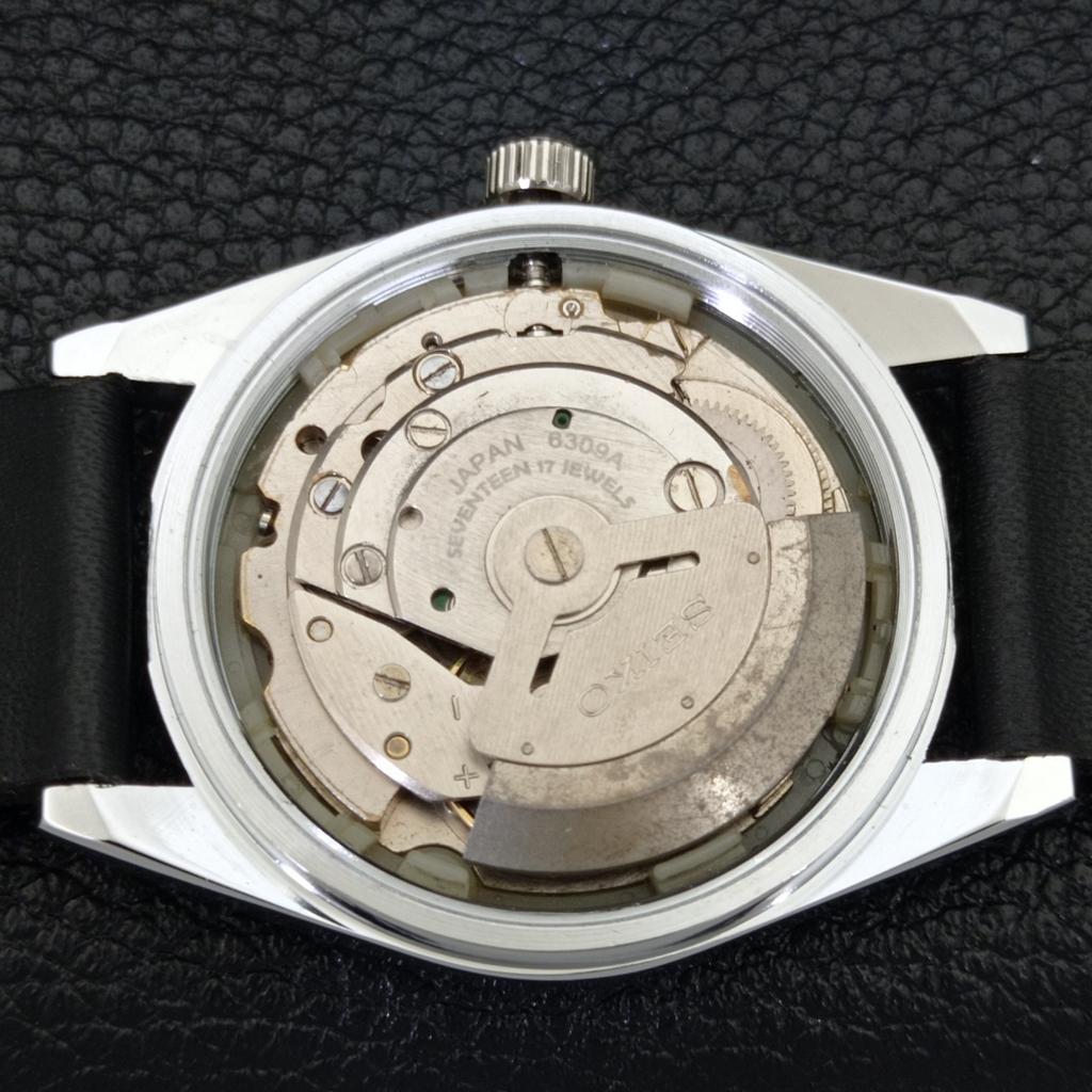 AUTOMATIC VINTAGE REFURBISHED SEIKO 5 JAPAN MENS BLACK DIAL WATCH a440345-9 Sk-a440345-1