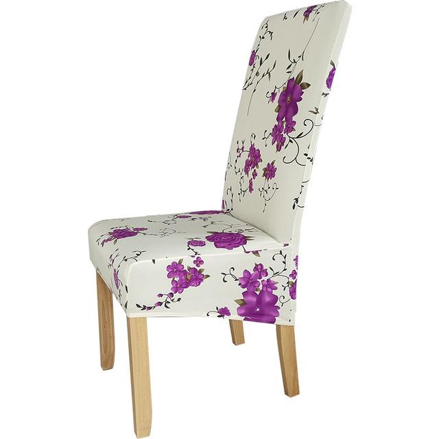 Xl Size Printed Chair Cover Geometric Look High Back Chair Covers Designed For Dining Room Area Wedding Hotel Kitchen Home Stretch Chair Case