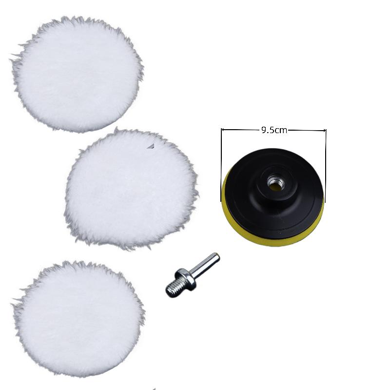 5/7Pcs 3/4/5/6/7 Inches Soft And Reusable Polishing Pads Car Buffing Wool Wheel Mop Kits For Car Polisher Drill Accessories