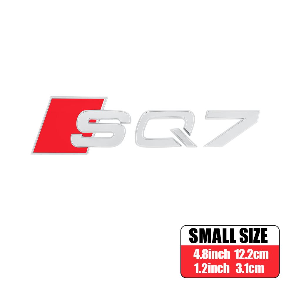 3D ABS Auto Body Rear Trunk Decoration Sticker Car Styling Emblem Decal Refit Accessories For Audi RS RSQ3 RSQ5 RSQ7 SQ3 SQ5 SQ7
