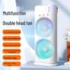 Leiser Dreikopf-Schreibtisch-Kühlventilator mit Dreifach-Sprühfunktion und Fernbedienung
