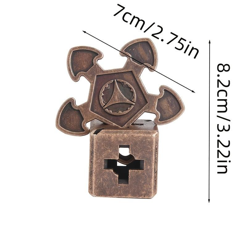 Complex Metal Puzzle Brain Teaser Intricate Gear Star Mechanism Challenge Durable Party Game for Holidays Birthdays Portable Unique Party Favor