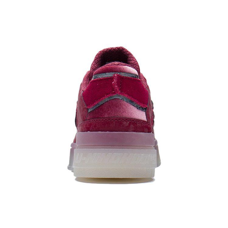 Li Ning Rookie Slip Resistant Cushioning Slip Resistant Cushioning Low Top Vintage Basketball Shoes Women's Bicycle Red ABCS050-10