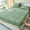 3pcs Plush Fleece Bedding Set: 2 Pillowcases and 1 Fitted Sheet Breathable Moisture-Wicking Light Beige-Friendly Fabric with Jacquard Weave Technology