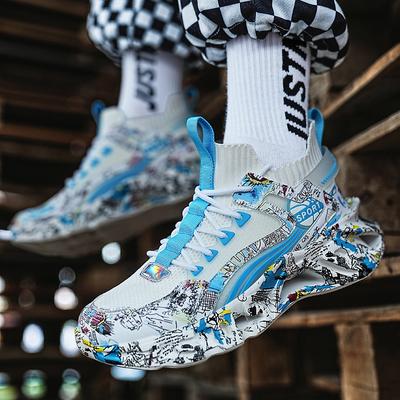 2024 New Summer Sneakers Men Mesh Breathable Running Tennis Shoes Outdoor Sports Tenis Masculino White Casual Walking Shoes